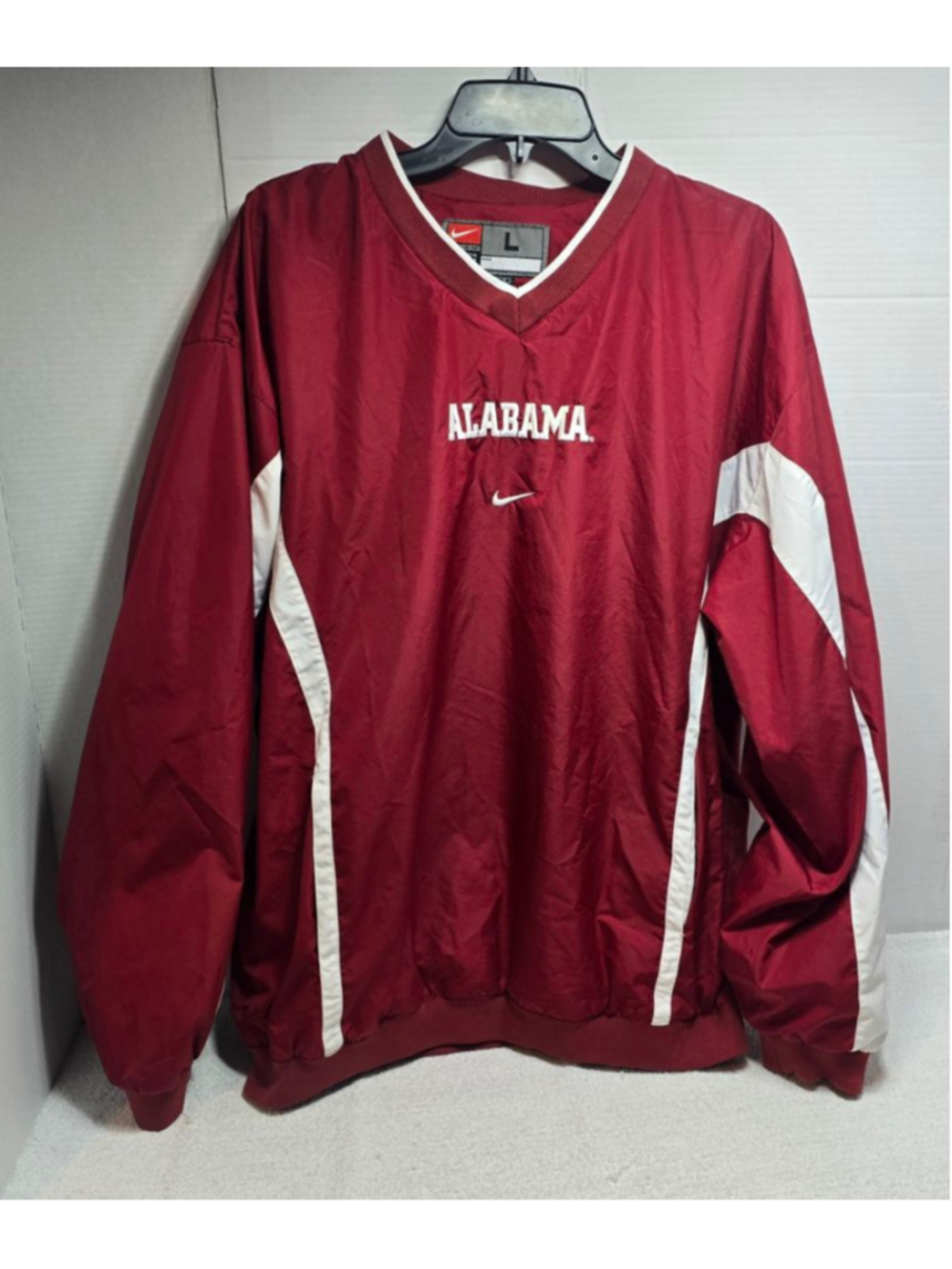 Men's Nike Alabama Windbreaker Jacket L Red White
